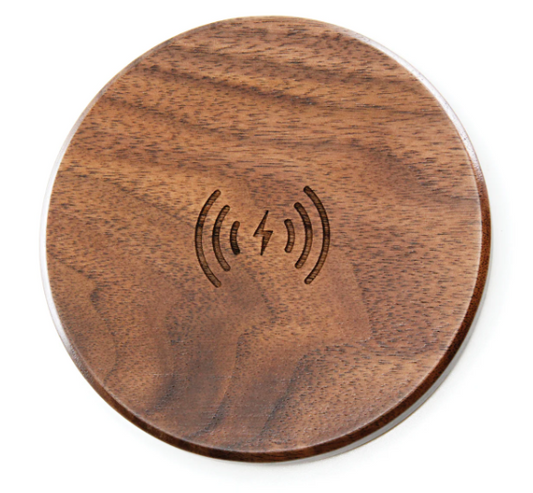 IQ Wireless Charger Pad w/Charger - Real Wood