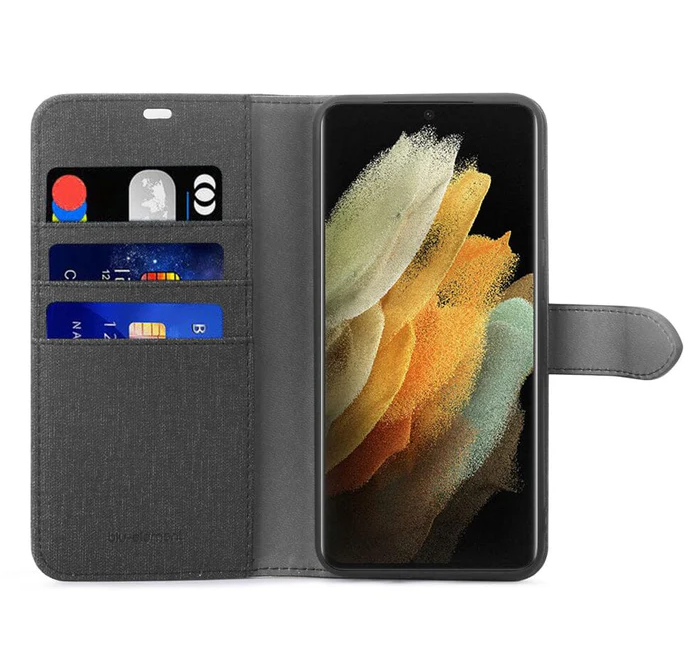 Galaxy S21 Ultra Blu Element Wallet Case - Black